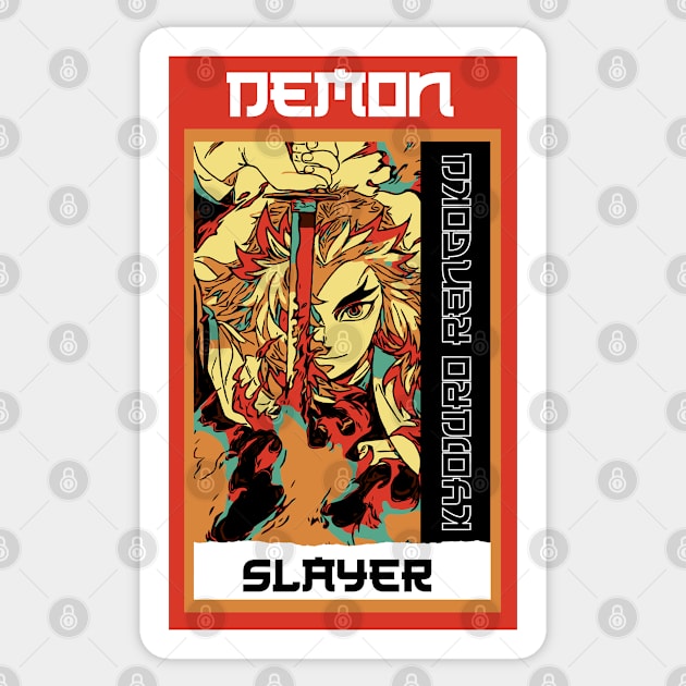 demon slayer rengoku Sticker by FIFTY CLOTH